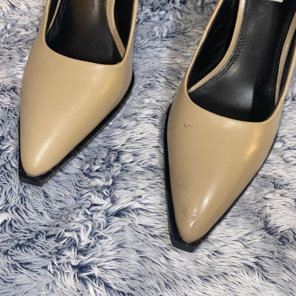 Reiss NWD ADA COURT Pointy LEATHER SHOES Nude Tan Pumps, Sz EU 40 / US 9 MP $290 - Picture 13 of 13